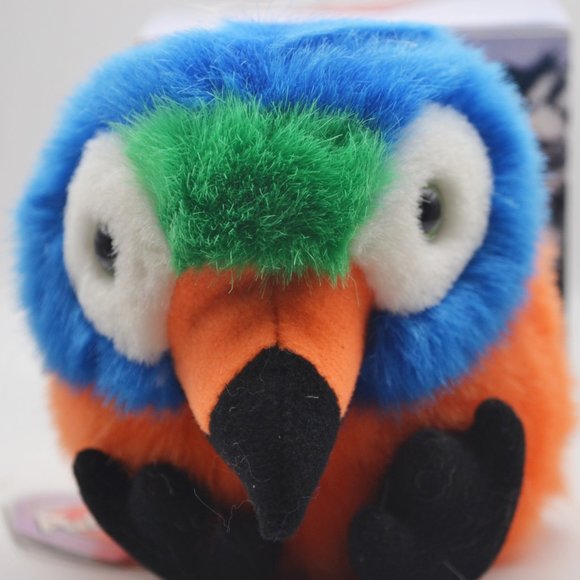Squawk the Parrot Puffkins by Swibco Style 6687 Bean Bag Plush - Picture 6 of 9
